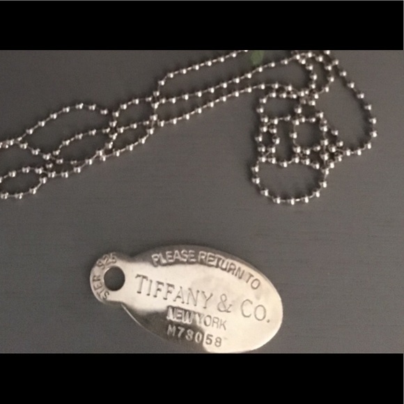 Tiffany & Co. Jewelry - Authentic Tiffany Oval Dog Tag .925